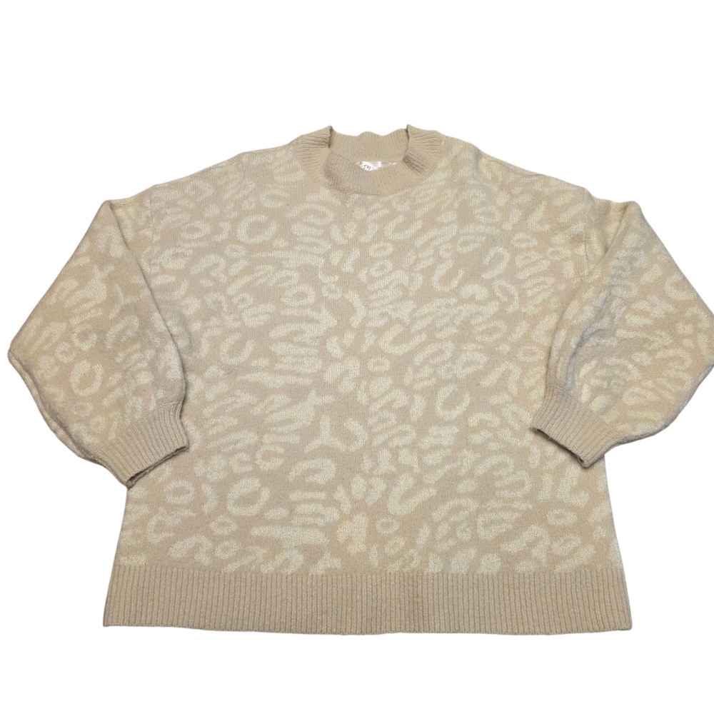 Lulu's RD Style Cream Leopard Patterned Sweater S… - image 8